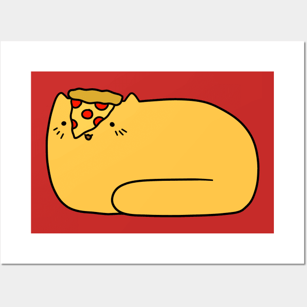 Pizza Cat Wall Art by saradaboru